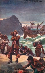 Admiral Sir George Summers wrecked on the Bermudas, 1609